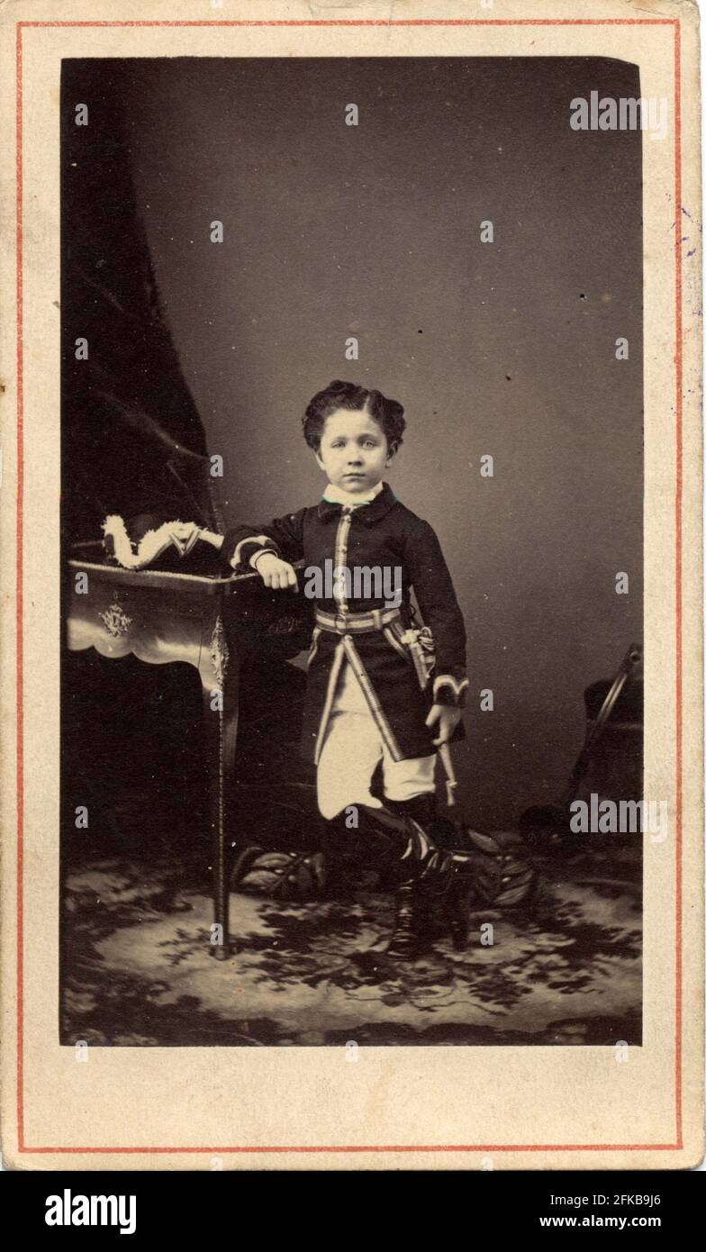 Louis Napoleon Eugène Jean Joseph Bonaparte (1856-1879). Sohn Napoleons III. Und Eugénie de Montijo, Gräfin von Teba (Kaiserin der Franzosen). Paris, Fondation Napoléon Stockfoto
