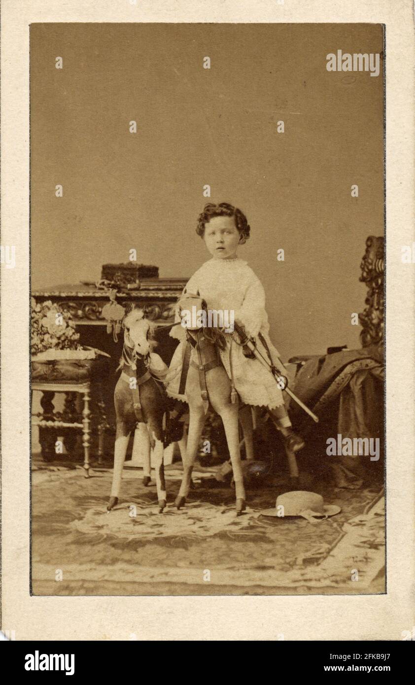 Louis Napoleon Eugène Jean Joseph Bonaparte (1856-1879). Sohn Napoleons III. Und Eugénie de Montijo, Gräfin von Teba (Kaiserin der Franzosen), Paris, Fondation Napoléon Stockfoto