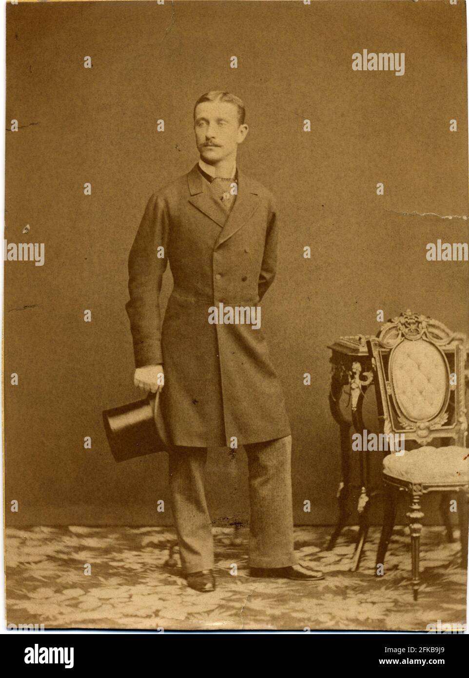 Louis Napoleon Eugène Jean Joseph Bonaparte (1856-1879). Sohn Napoleons III. Und Eugénie de Montijo, Gräfin von Teba (Kaiserin der Franzosen). Paris, Fondation Napoléon Stockfoto