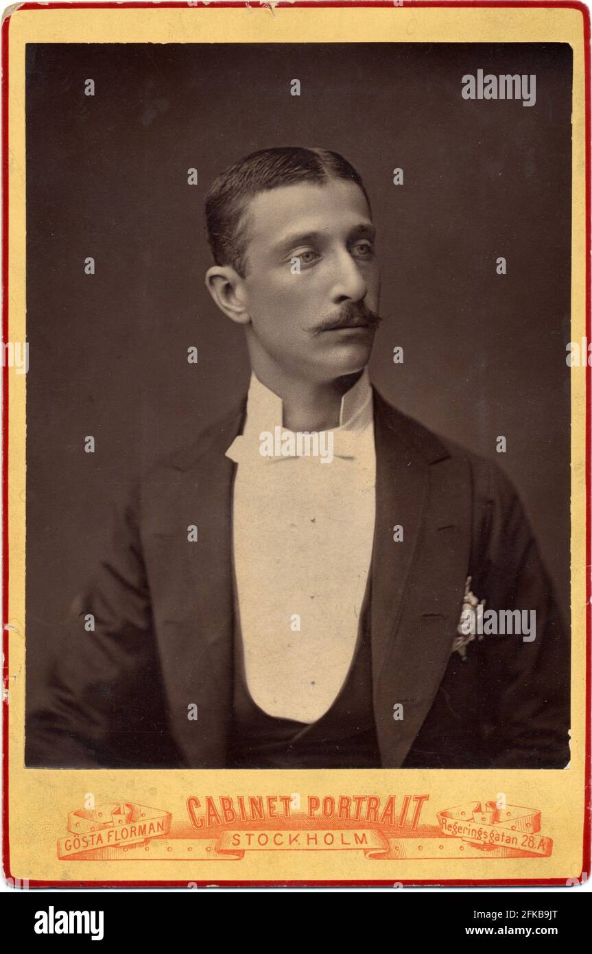 Louis Napoleon Eugène Jean Joseph Bonaparte (1856-1879). Sohn Napoleons III. Und Eugénie de Montijo, Gräfin von Teba (Kaiserin der Franzosen). Foto von Gösta Florman. Paris, Fondation Napoléon Stockfoto