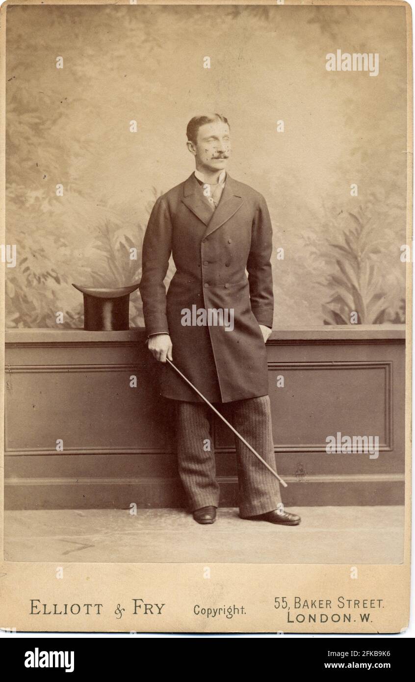 Louis Napoleon Eugène Jean Joseph Bonaparte (1856-1879). Sohn Napoleons III. Und Eugénie de Montijo, Gräfin von Teba (Kaiserin der Franzosen). Foto von Elliott & Fry. Paris, Fondation Napoléon Stockfoto