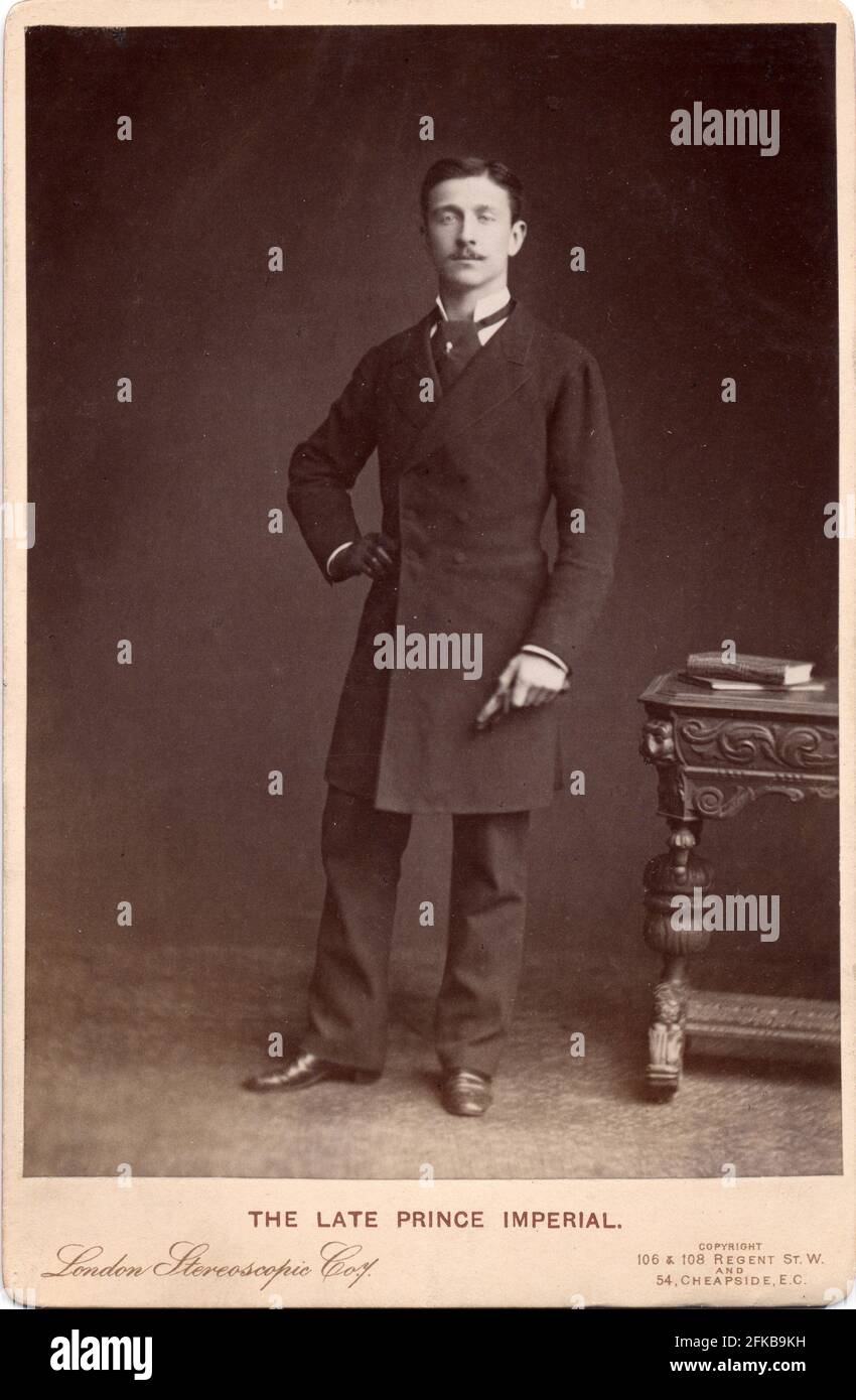 Louis Napoleon Eugène Jean Joseph Bonaparte (1856-1879). Sohn Napoleons III. Und Eugénie de Montijo, Gräfin von Teba (Kaiserin der Franzosen). Paris, Fondation Napoléon Stockfoto