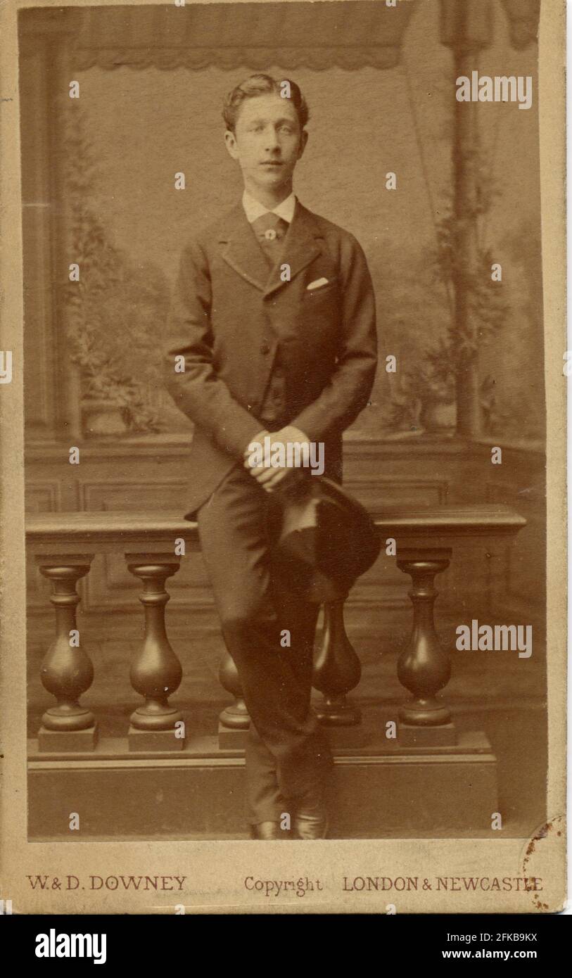 Louis Napoleon Eugène Jean Joseph Bonaparte (1856-1879). Sohn Napoleons III. Und Eugénie de Montijo, Gräfin von Teba (Kaiserin der Franzosen). Foto von W.&D.Downey. Paris, Fondation Napoléon Stockfoto