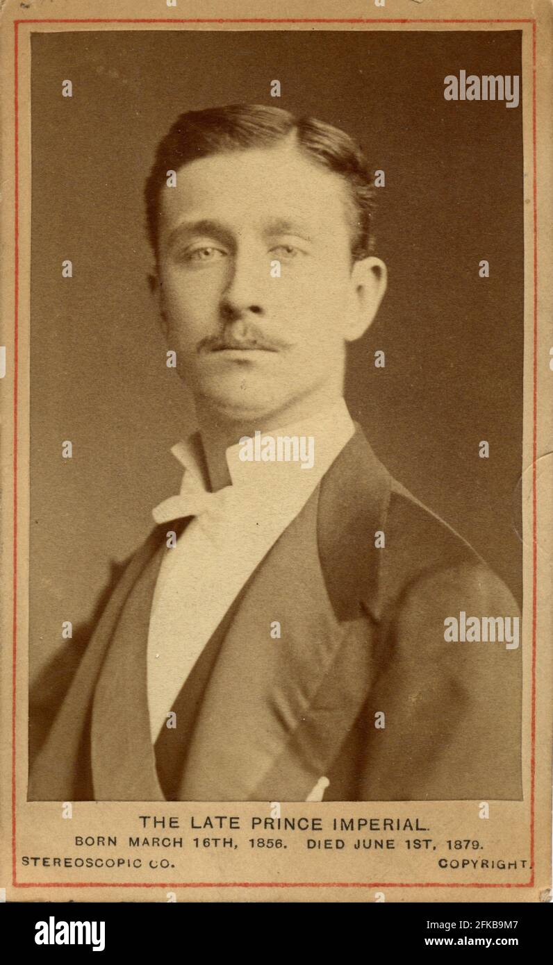 Louis Napoleon Eugène Jean Joseph Bonaparte (1856-1879). Sohn Napoleons III. Und Eugénie de Montijo, Gräfin von Teba (Kaiserin der Franzosen). Paris, Fondation Napoléon Stockfoto