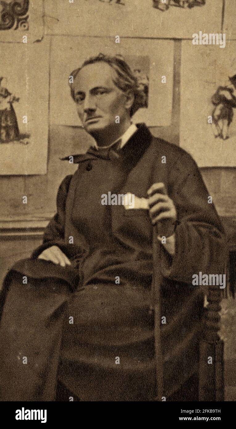 Charles Baudelaire (1821-1867) franzsischer Schriftsteller und Dichter.  Paris, Fondation Napolon Stockfotografie - Alamy