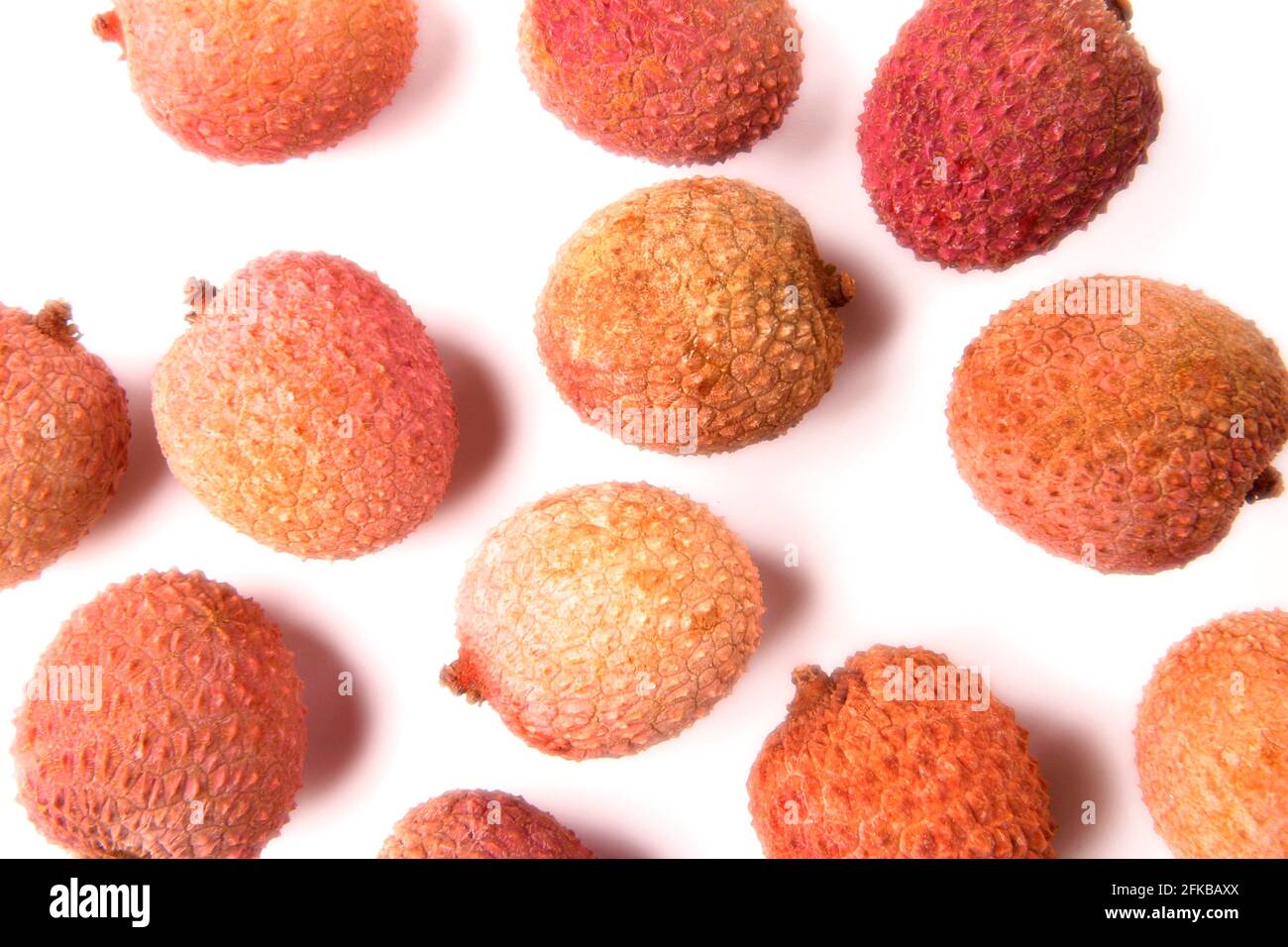 Litchi (Litchi chinensis), reife Früchte Stockfoto