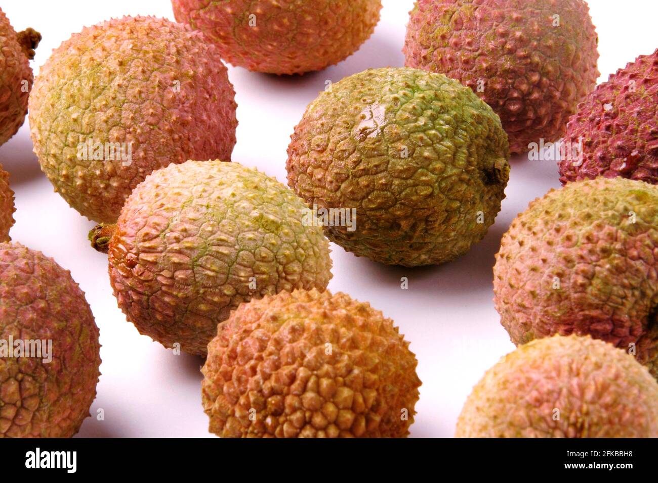 Litchi (Litchi chinensis), reife Früchte Stockfoto