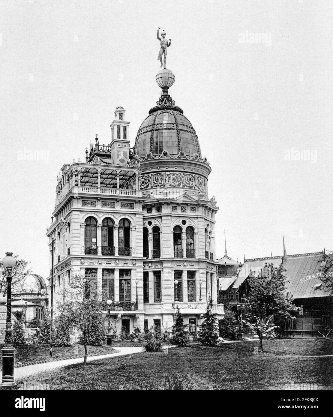Ausstellung Universelle, Paris,1889 : der Palast der Gasindustrie. Stockfoto