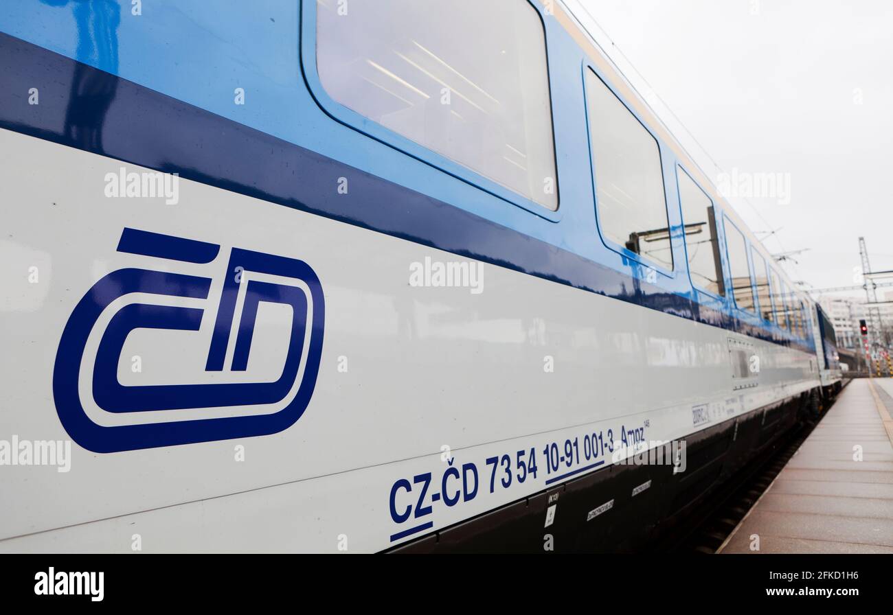 ***FILE PHOTO*** die tschechische Eisenbahngesellschaft Czech Railways (Ceske drahy; CD) hat im Jahr 2020 einen Verlust von 4,1 Mrd. KC hinnehmen müssen, der hauptsächlich auf den coro zurückzuführen ist Stockfoto