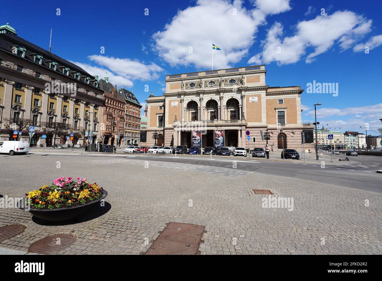 Stockholm, Schweden - 30. April 2021: Das Opernhaus von Stockholm. Stockfoto