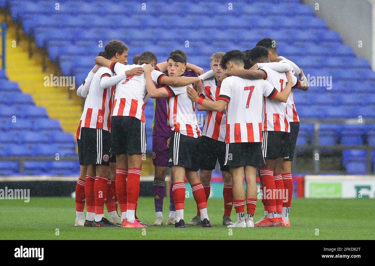 Ipswich, England, 30. April 2021. Das Team im Vorfeld des englischen FA Youth Cup-Spiels in der Portman Road, Ipswich. Bildnachweis sollte lauten: David Klein / Sportimage Kredit: Sportimage/Alamy Live News Stockfoto
