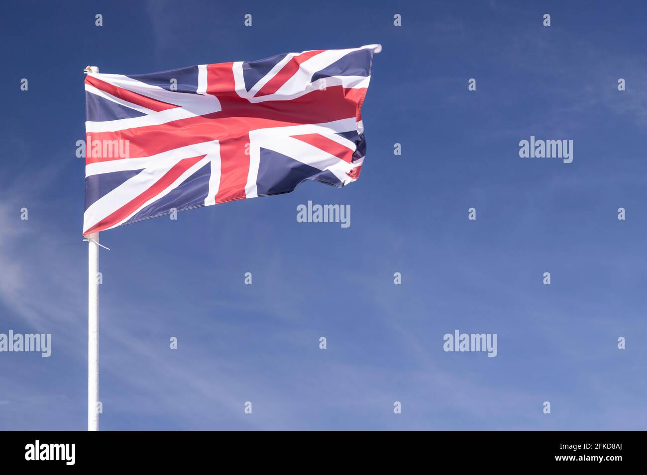 Flagge von United Kingdon Union Jack Stockfoto