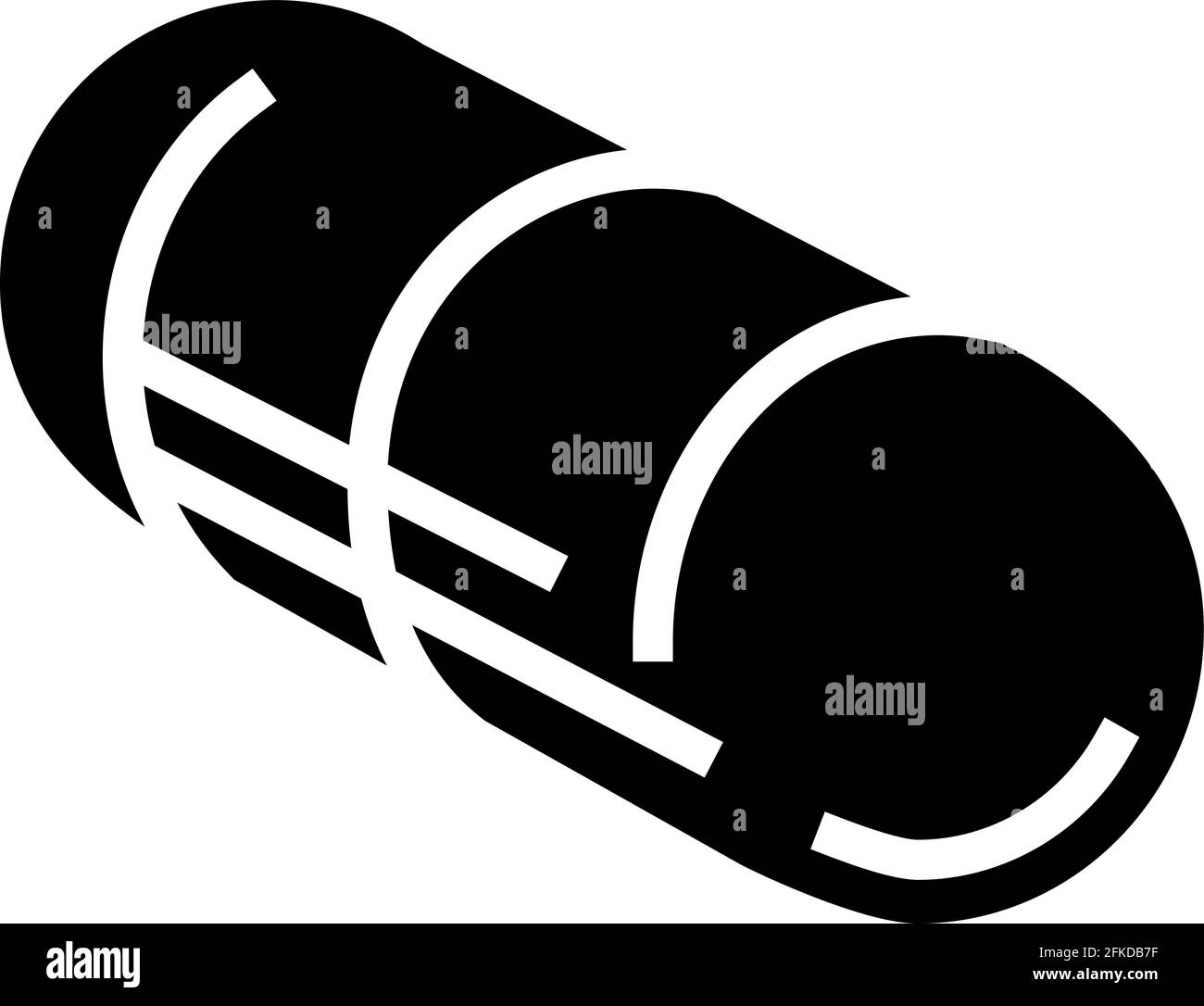 Kapsel Medikament pharmazeutische Produktion Glyphen Symbol Vektor Illustration Stock Vektor