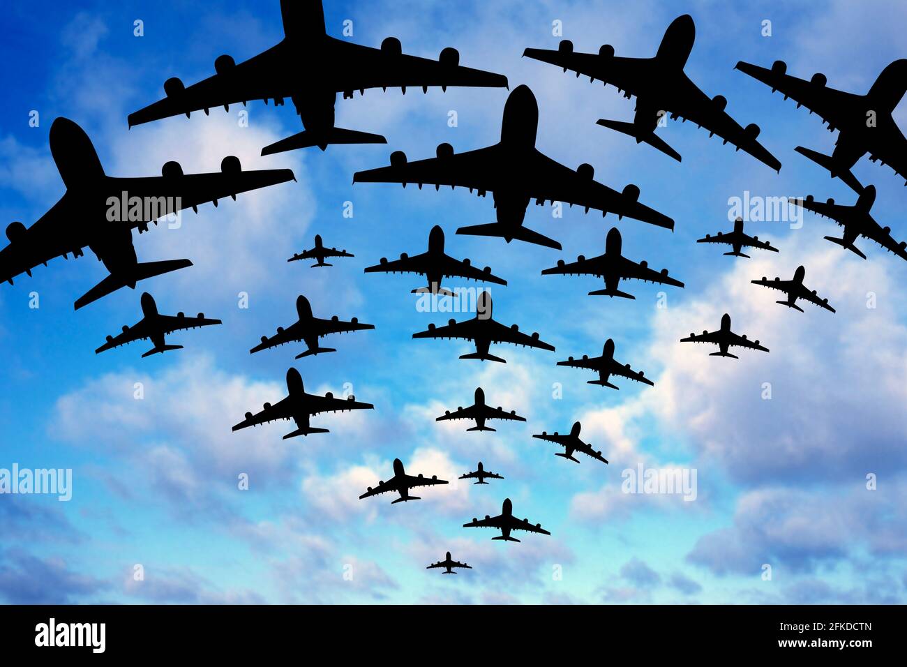 Flugzeuge, Illustration Stockfoto