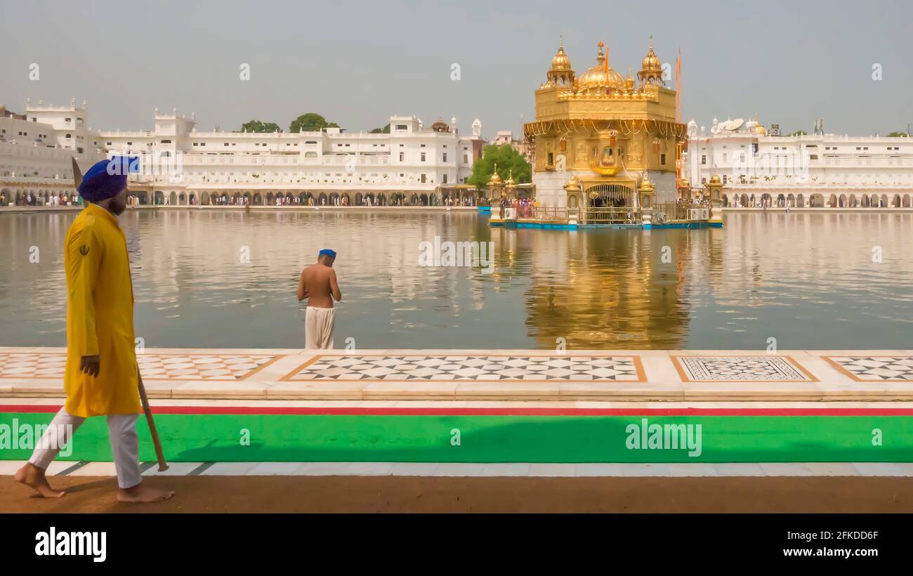 Goldene Tempel, Amritsar, Punjab, Indien Stockfoto