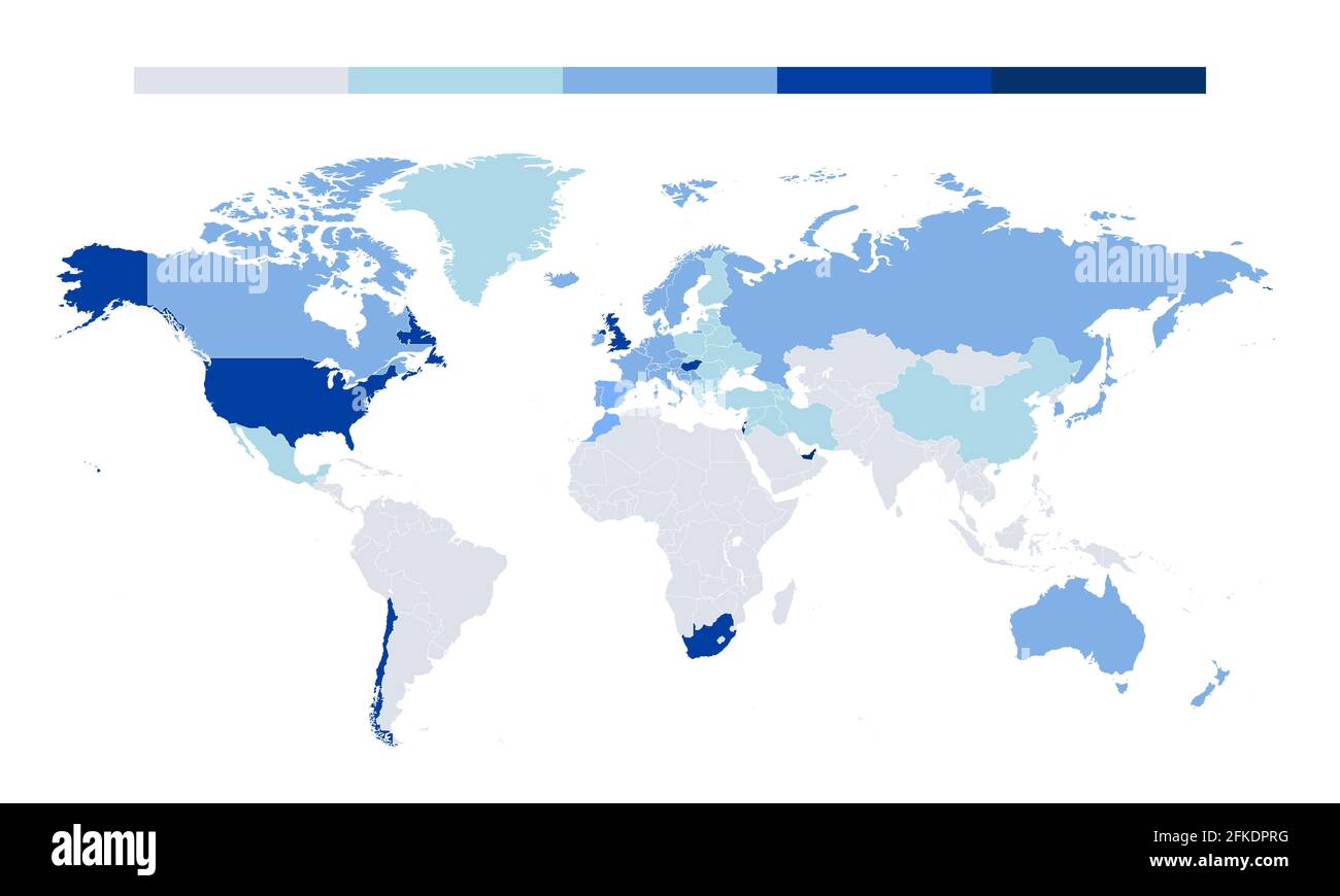 Vektor der Weltkarte, isolierter Hintergrund. Flache Erde, farbige Kartenvorlage für Website-Muster, anueller Bericht, Inphografiken. Globe ähnliche Weltkarte Symbol Stock Vektor