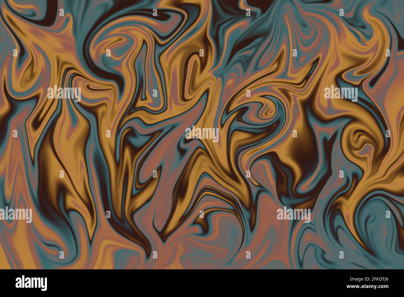 Eine abstrakte Wellig psychedelischen Hintergrundbild. Stockfoto