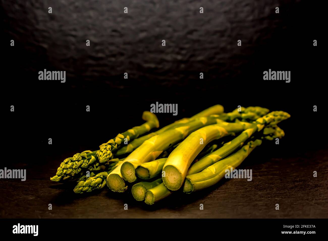 Gemüse : Grüner Spargel Stockfoto