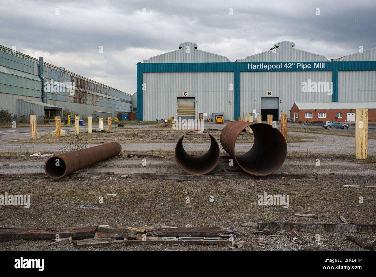 Liberty Steel Pipe Mill in Hartlepool, England, Großbritannien Stockfoto