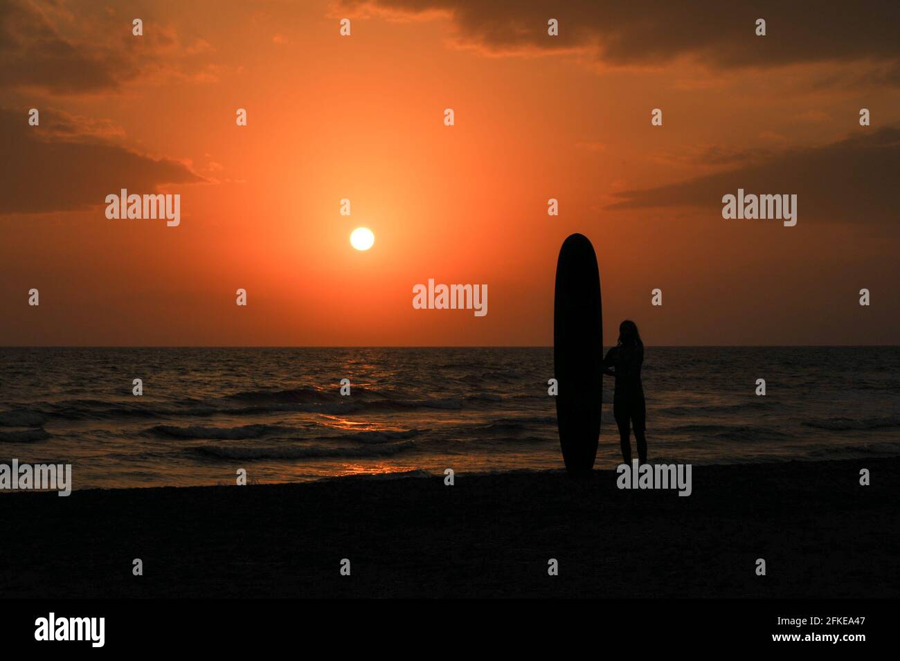 Surfer in der Toskana Stockfoto