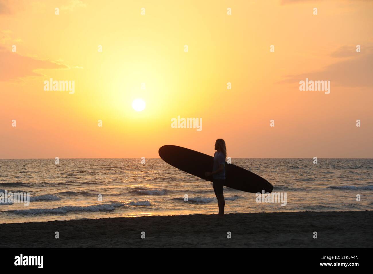 Surfer in der Toskana Stockfoto