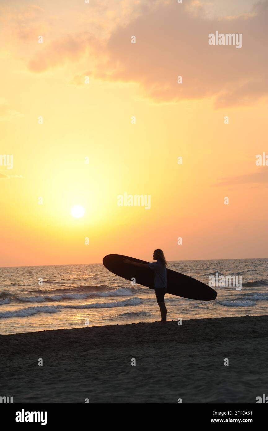 Surfer in der Toskana Stockfoto