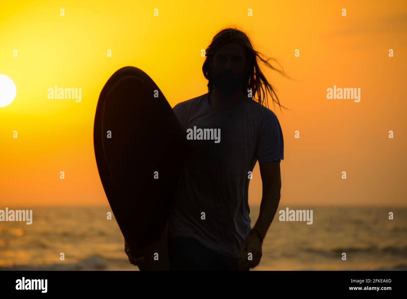 Surfer in der Toskana Stockfoto