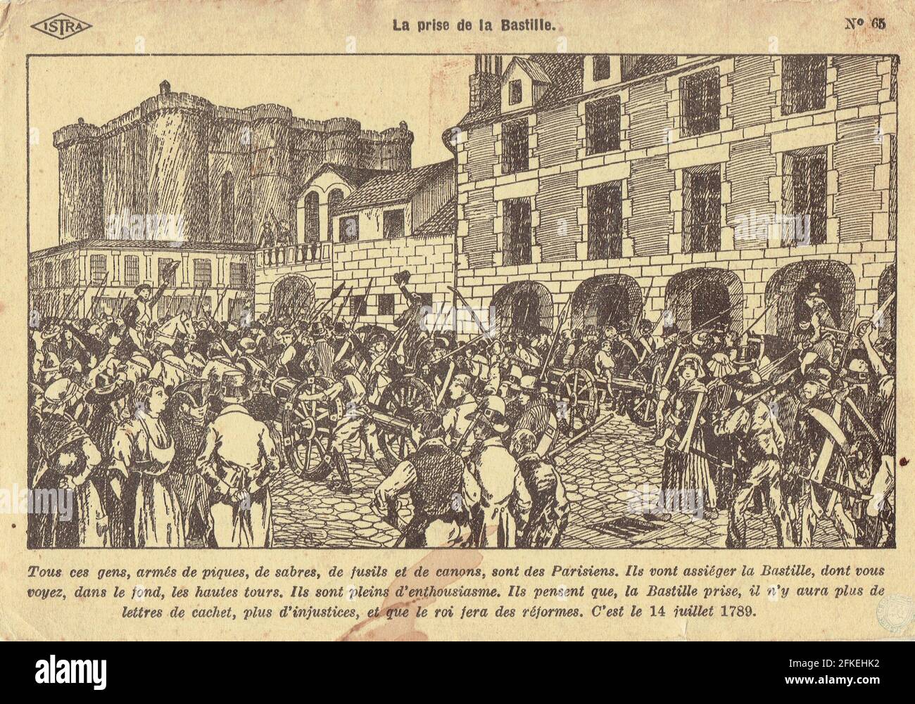 14 juillet 1789 pry de la Bastille Stockfoto