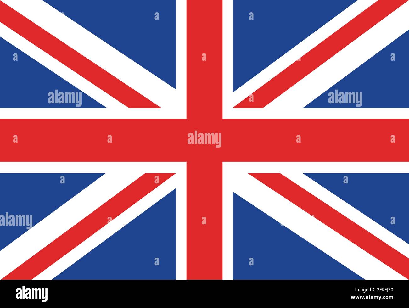 Vektordarstellung der britischen Flagge Stock Vektor