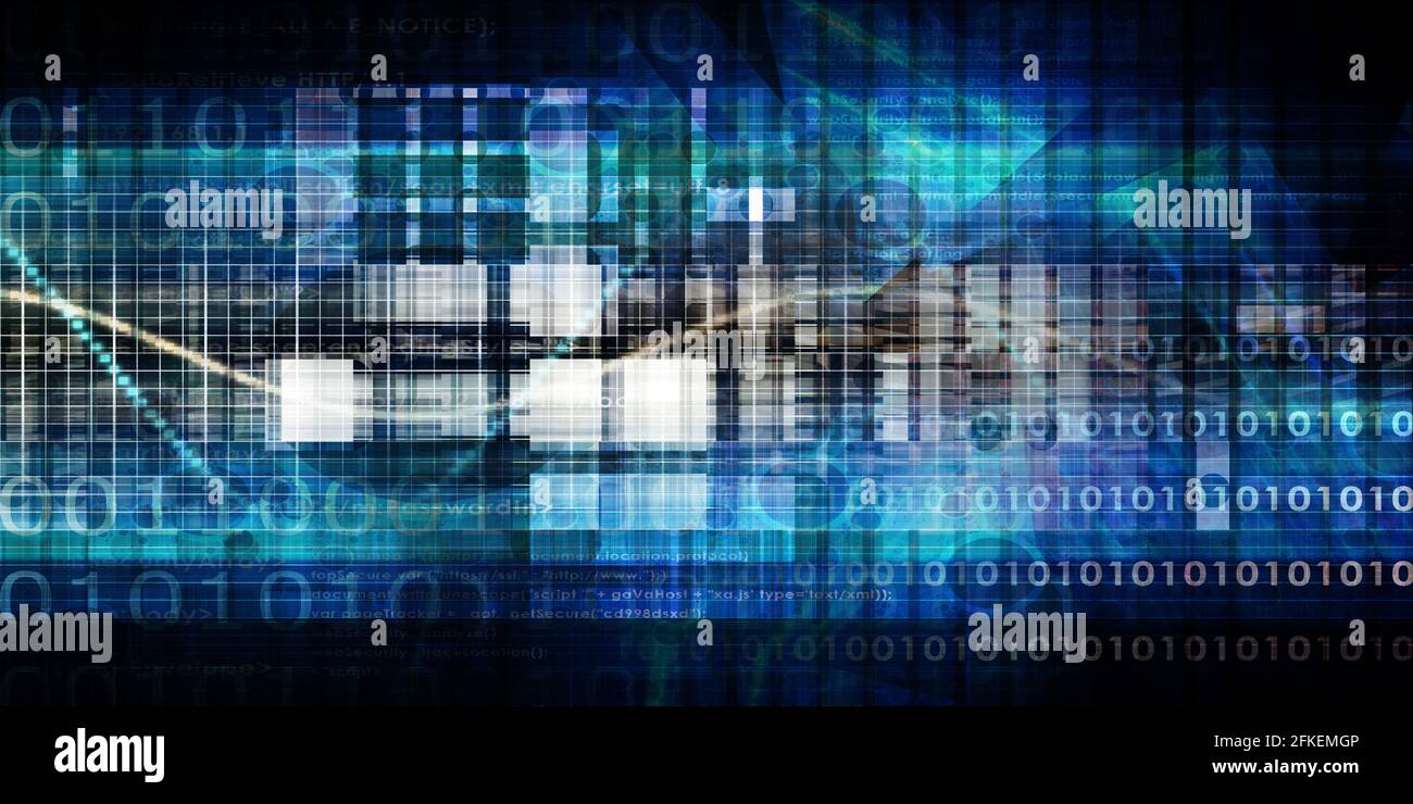 Moderner digitaler Hintergrund als kreative Kunst Stockfoto