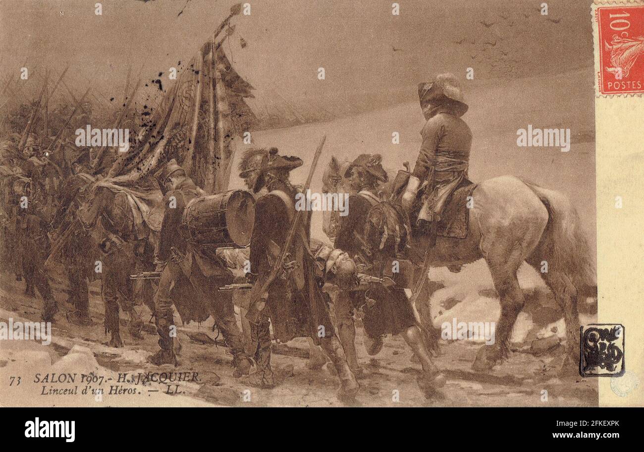 Truppe françaises durant la Révolution Stockfoto