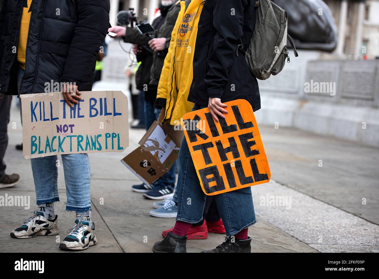 London, Großbritannien - 1. Mai 2021: 'Kill the Bill' Protest gegen Polizei, Verbrechen, Verurteilung und Gerichte Bill 2021 Credit: Loredana Sangiuliano / Alamy Live News Stockfoto
