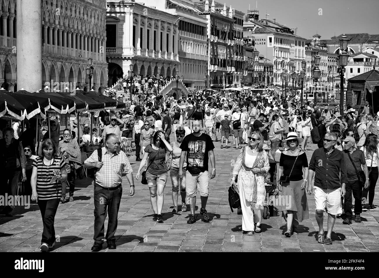 Überfüllten Venedig Stockfoto