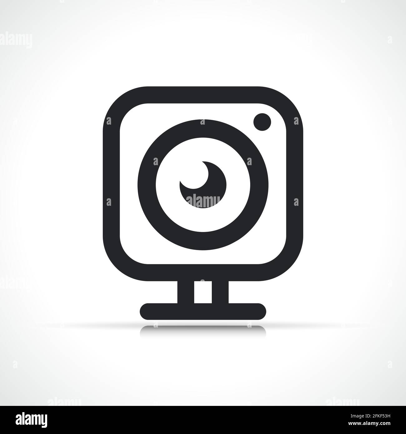 Vektordarstellung des Webcam-Symbols isoliertes Design Stock Vektor