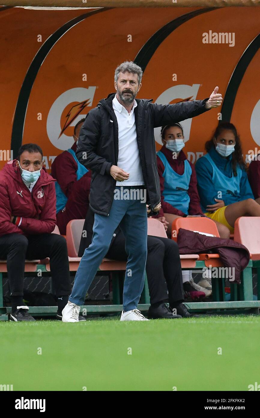 Rom, Italien, 1 Mai, 2021 Maurizio ganz Trainer des AC Mailand bei der Serie A der Roma gegen Mailand League-Frau Credit:Roberto Ramaccia/Alamy Live News Stockfoto