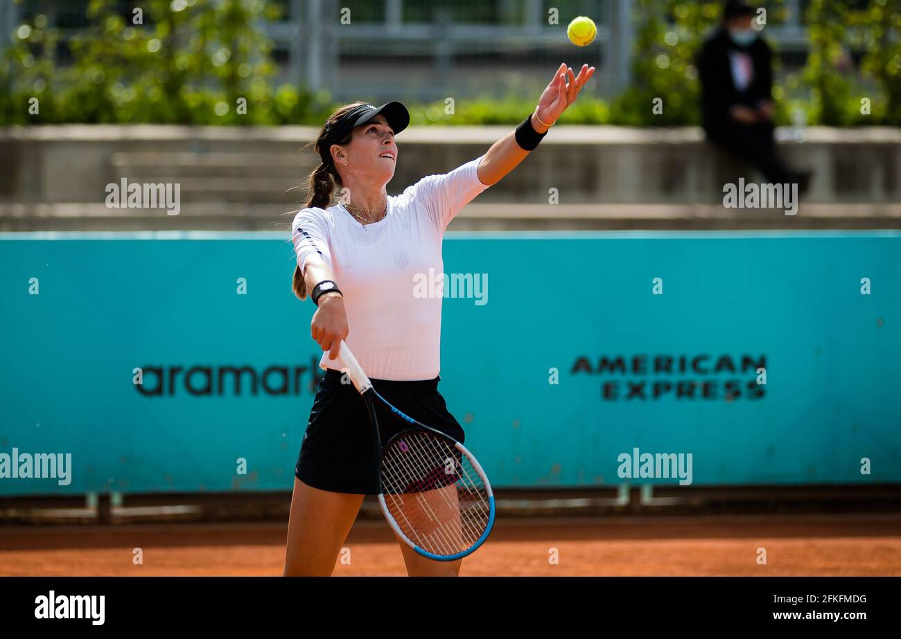 Ajla Tomljanovic aus Australien während der ersten Runde des Mutua Madrid Open 2021, Masters 1000 Tennisturniers am 30. April 2021 in La Caja Magica in Madrid, Spanien - Foto Rob Prange / Spanien DPPI / DPPI / LiveMedia Stockfoto