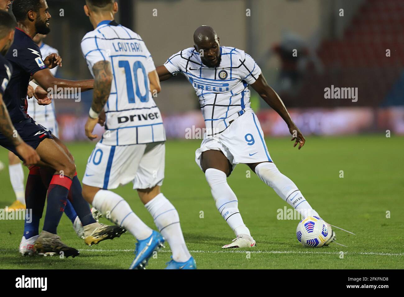 Crotone, Italien. Mai 2021. Romelu Lukaku (FC Inter) während des FC Crotone vs Inter - FC Internazionale, Italienische Fußballserie EIN Spiel in Crotone, Italien, Mai 01 2021 Quelle: Independent Photo Agency/Alamy Live News Stockfoto