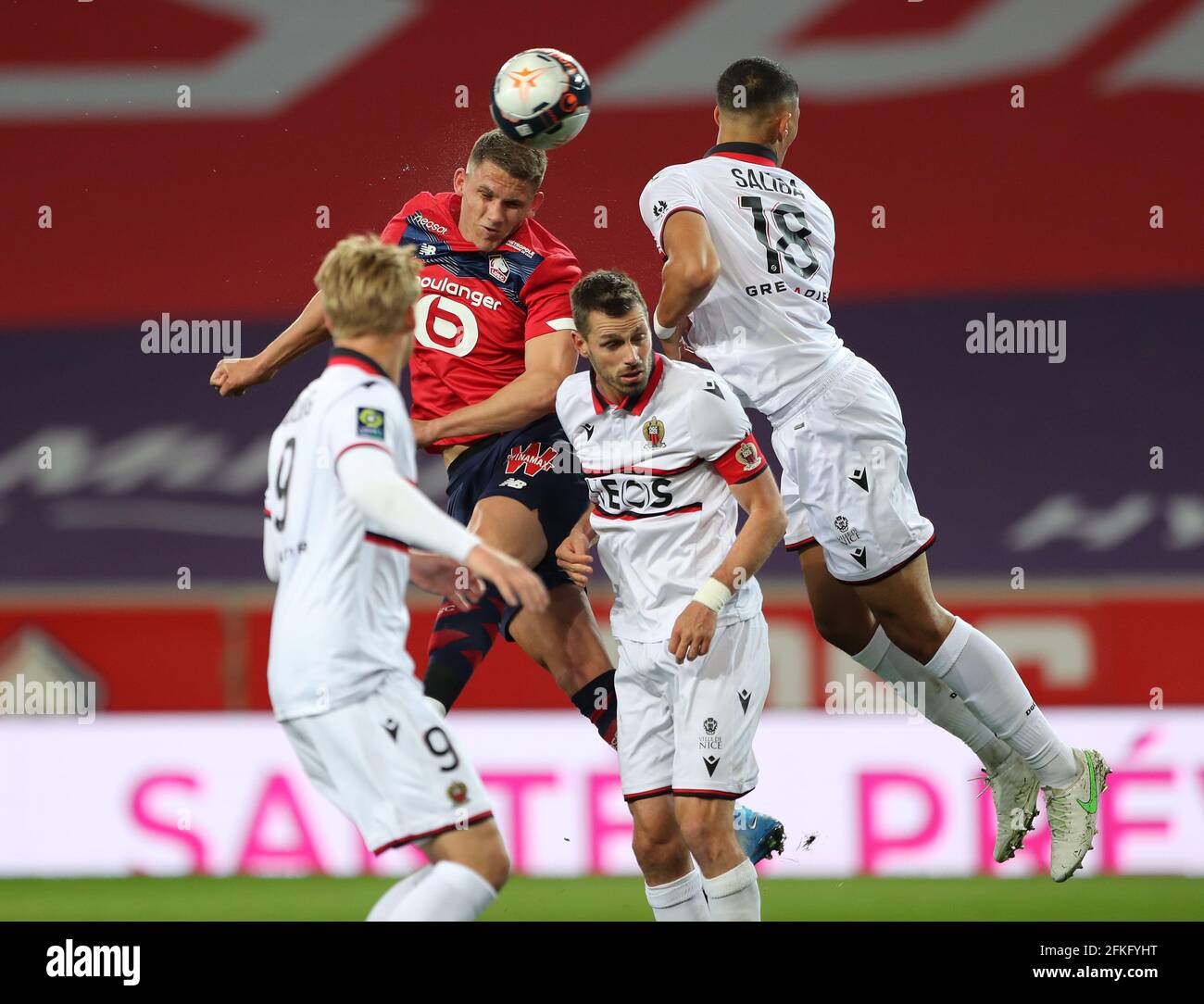Fussball Ligue 1 Lille V Ogc Nizza Stade Pierre Mauroy Lille Frankreich 1 Mai 2021 Lille S