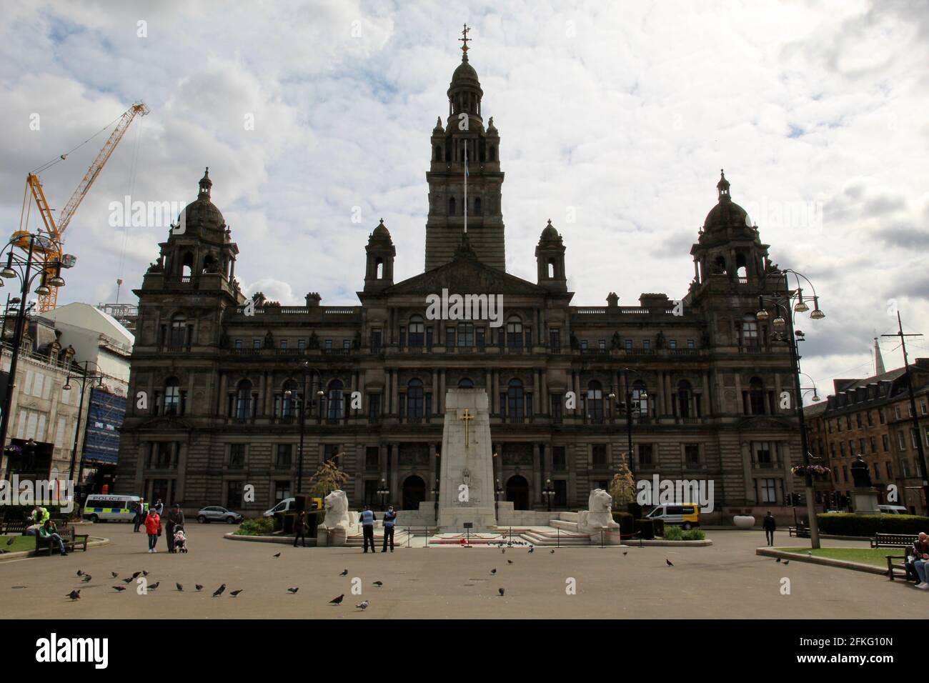 Glasgow City Chambers am George Square Stockfoto