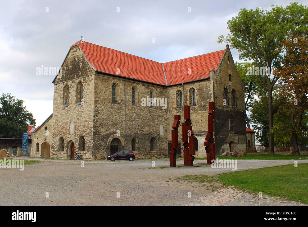 Halberstadt im Harz, Sachsen-Anhalt, Deutschland: Kirche St. Burchard Stockfoto