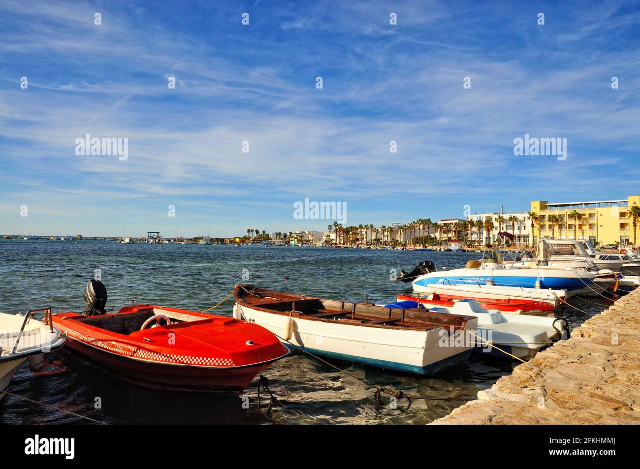 Ferienort Salento an der ionischen Küste der Halbinsel Salento Stockfoto