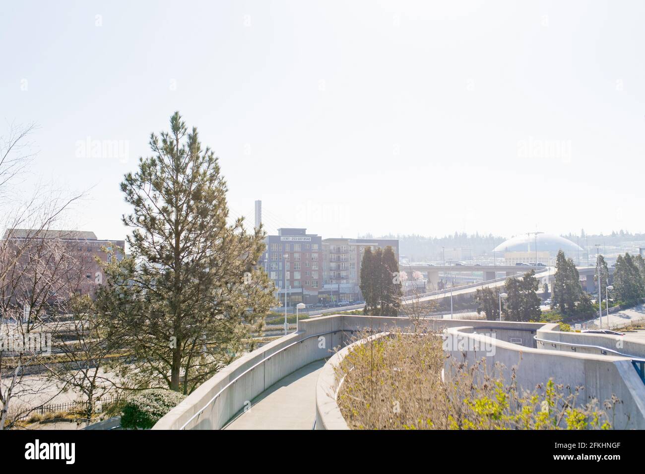 Tacoma, Washington, USA. März 2021. Blick auf die Straßen von Tacoma Stockfoto