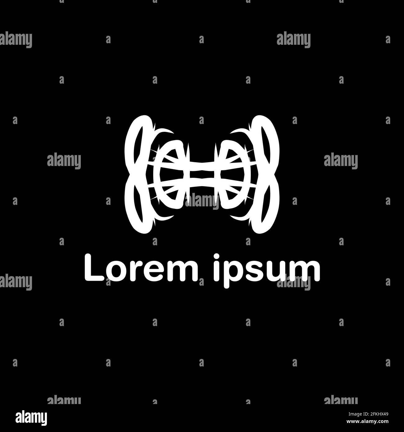 Cooles EPS10-Logo mit abstraktem Metallic-Design Stock Vektor