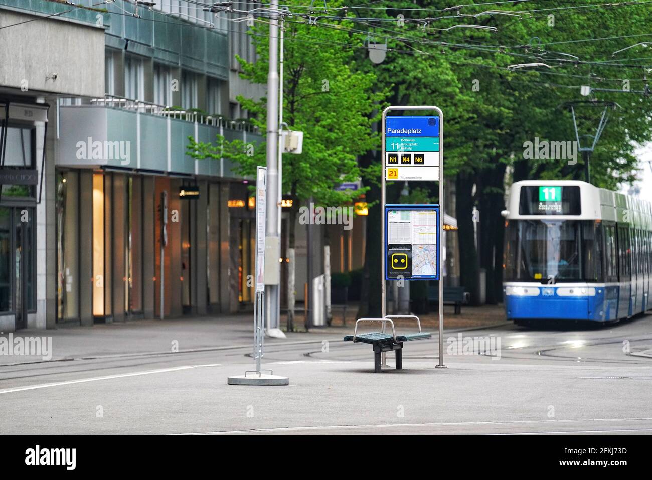Flexity Tram Zürich VBZ ZVV Stockfoto