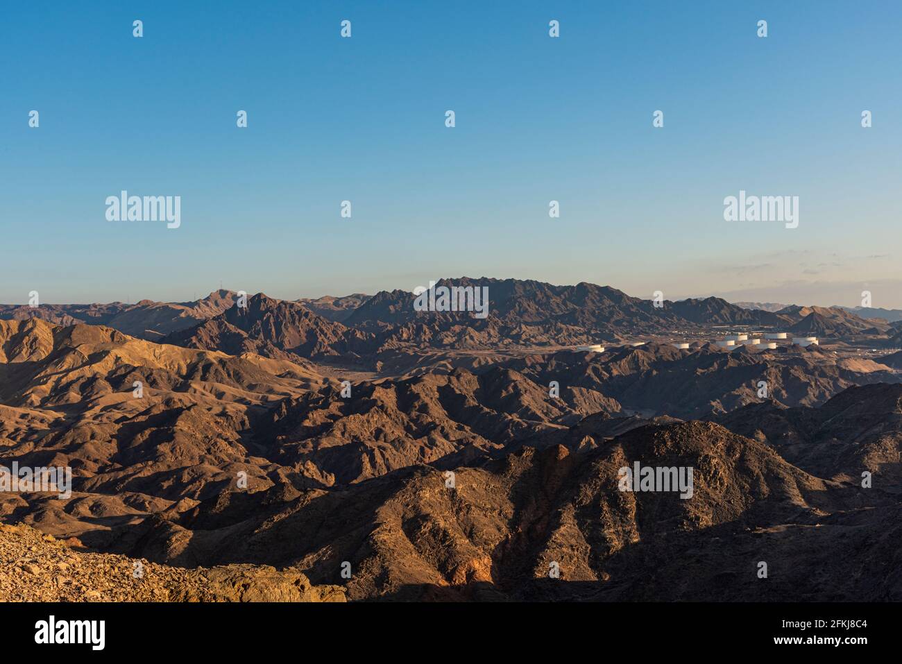Mars like Landscape, Shlomo Mountain, Eilat Israel. Südlicher Bezirk. Hochwertige Fotos Stockfoto