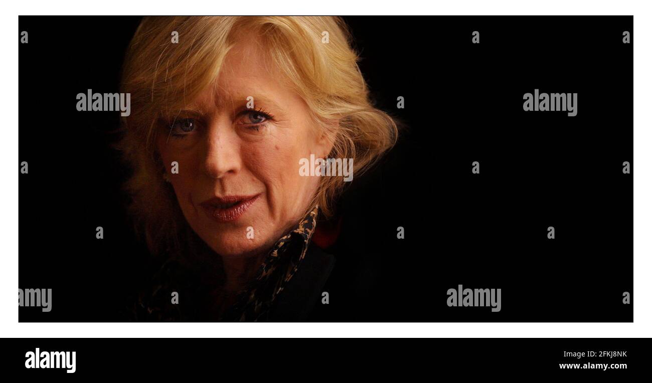 Marianne Faithfull fotografiert in London. Bild David Sandison 21/2/2002 Stockfoto