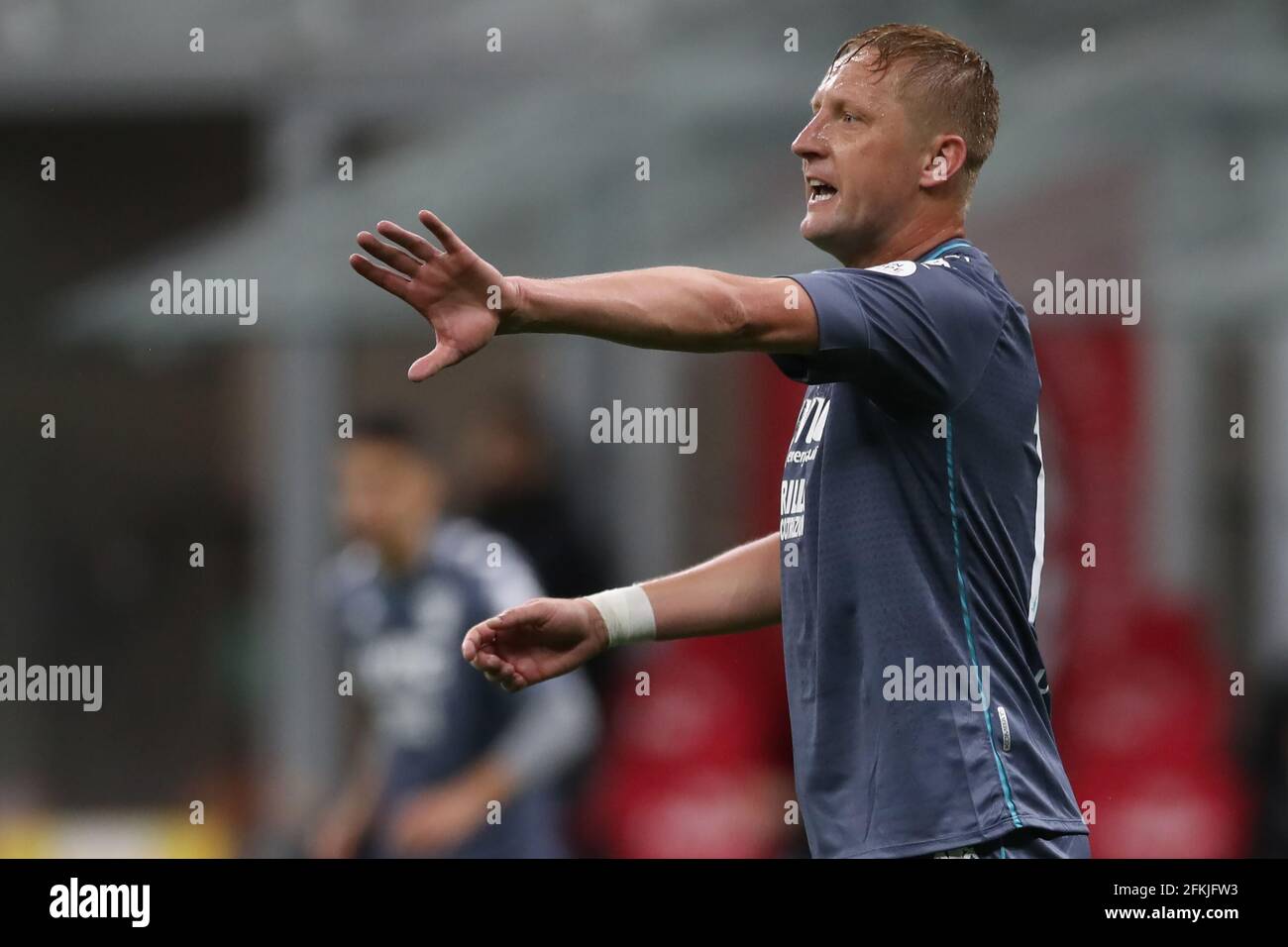 Mailand, Italien, 1. Mai 2021. Kamil Glik von Benevento Calcio reagiert während des Serie-A-Spiels bei Giuseppe Meazza, Mailand. Bildnachweis sollte lauten: Jonathan Moscrop / Sportimage Kredit: Sportimage/Alamy Live News Stockfoto