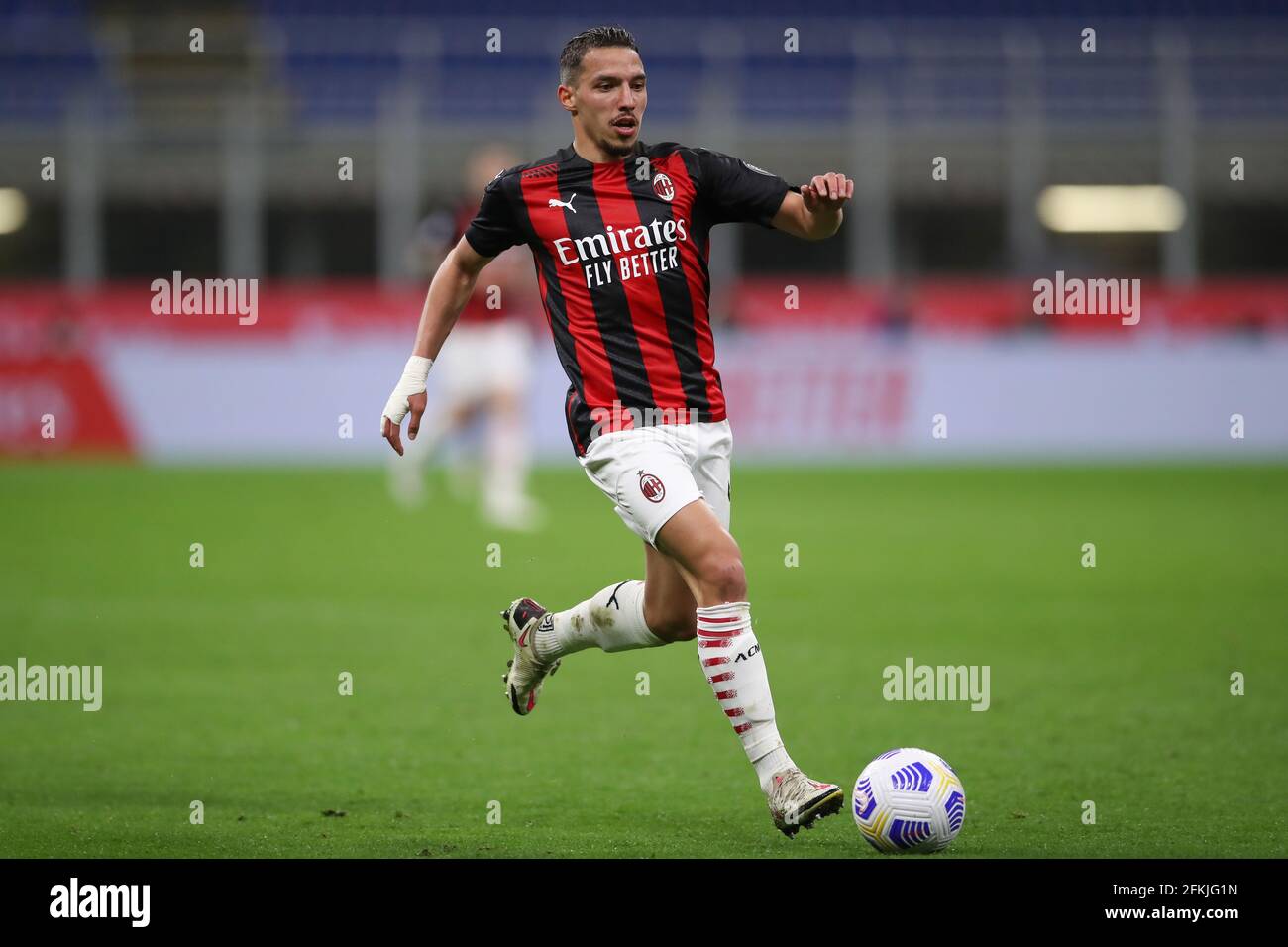 Mailand, Italien, 1. Mai 2021. Ismael Bennacer von AC Mailand während der Serie A Spiel bei Giuseppe Meazza, Mailand. Bildnachweis sollte lauten: Jonathan Moscrop / Sportimage Kredit: Sportimage/Alamy Live News Stockfoto