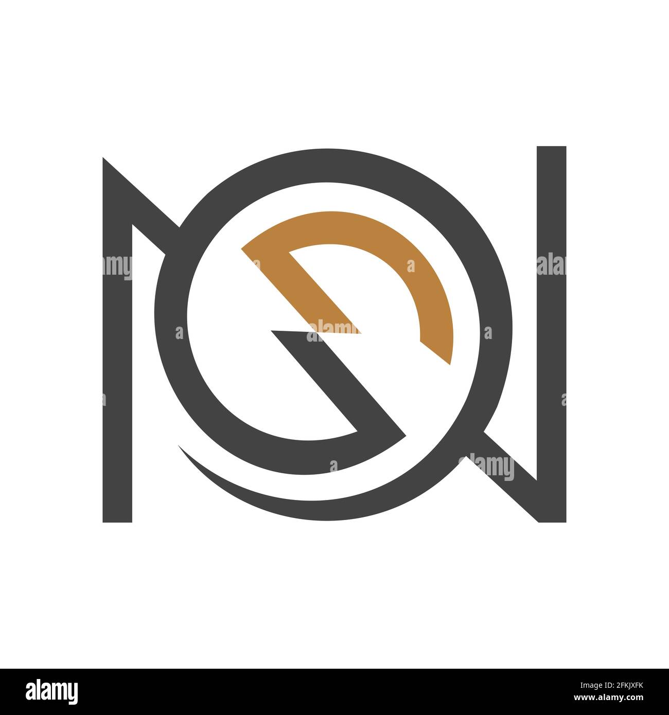 NS, SN, S UND N Abstraktes Anfangsmonogramm Buchstaben Alphabet Logo Design Stock Vektor