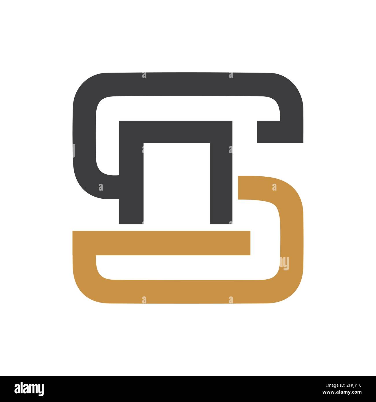 NS, SN, S UND N Abstraktes Anfangsmonogramm Buchstaben Alphabet Logo Design Stock Vektor